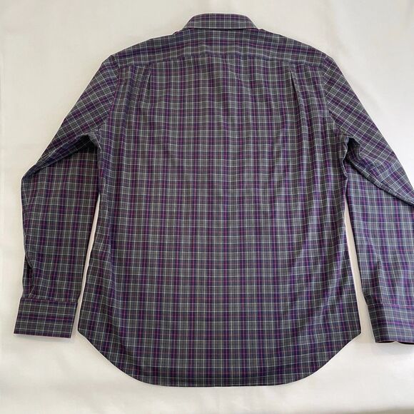 J Crew Men’s Tattersall Slim Flex Wrinkle Free Long Sleeve Button Front Shirt XL - Picture 3 of 12